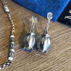 RESERVED Mignon Faget Tulip dangle earrings